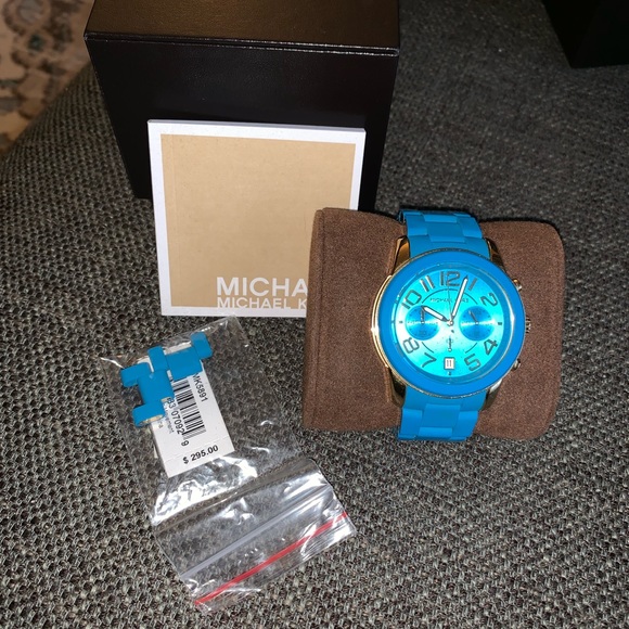 MICHAEL Michael Kors Accessories - Silicone Blue Michael Kors Women’s Watch